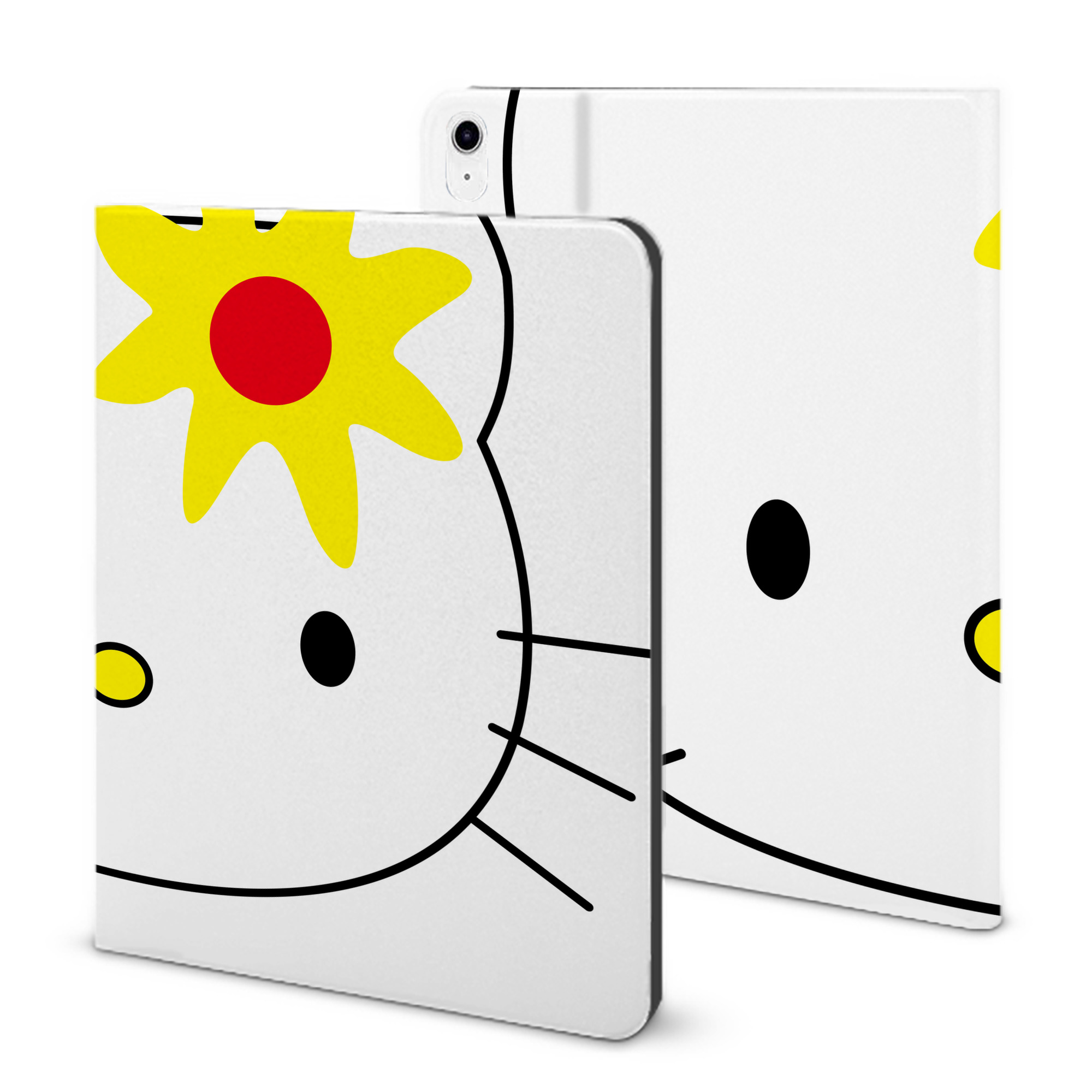 （画像用） Hello Kitty ハローキティ IPad ケース ブック型 PUレザー TPU 耐衝撃 軽量 薄型 ペン収納なし 全面保護 IPad 各モデル対応